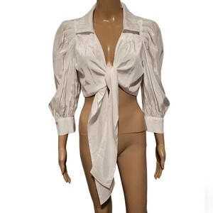 Tie Front Blouse (Size M)